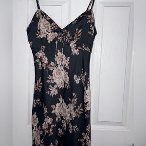 Altar’d State - floral black midi dress